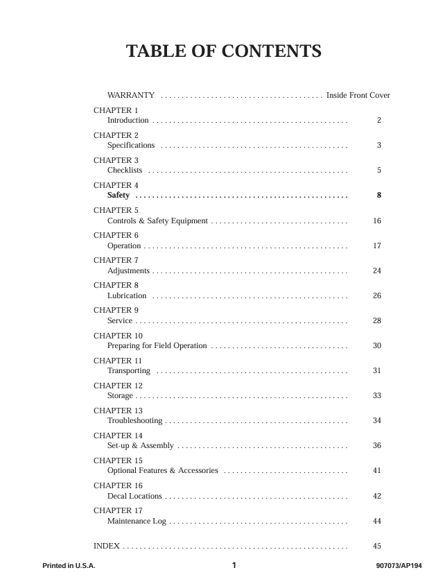 GEHL 300 Series Manure Spreader Operator's Manual PDF – 907073