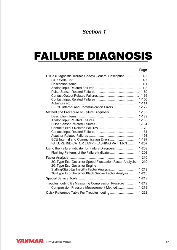 GEHL 3TNV & 4TNV Diesel Engine Troubleshooting Manual PDF