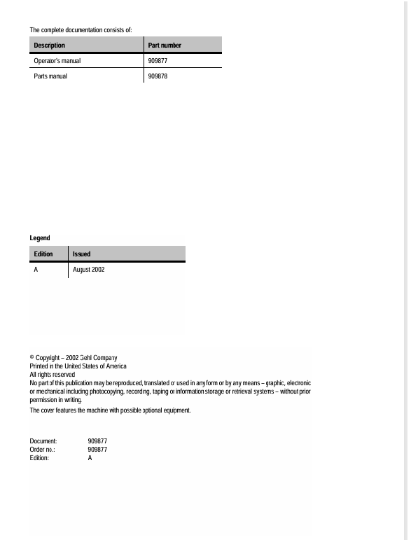 GEHL 418 Wheel Loader Operators Manual 909877 – Complete PDF Guide