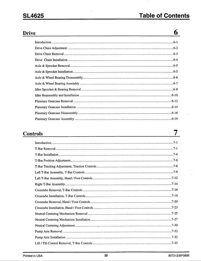 GEHL 4625 Skid Loader Technical Shop Manual 907212 PDF