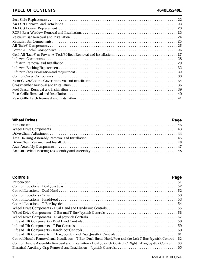 GEHL 4640E 5240E Tier III Deutz Engine Service Manual PDF