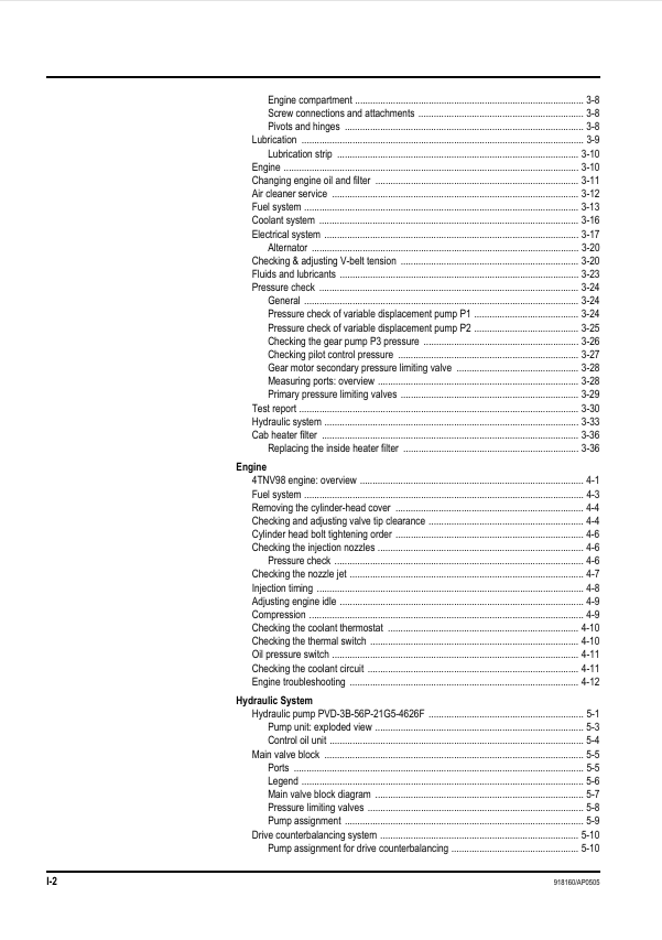 GEHL 603 Compact Excavator Repair & Maintenance Manual 918160