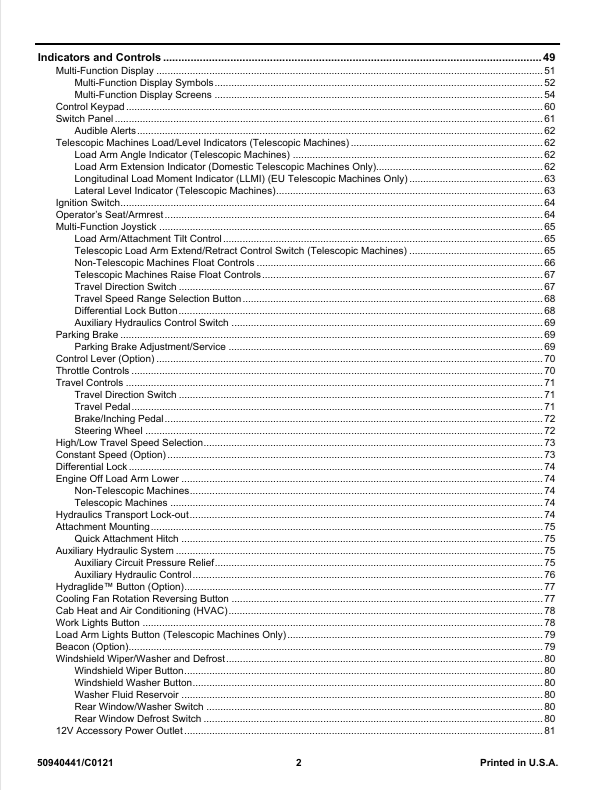 GEHL 650/750/T750 Mustang 608/708/708T Manitou MLA Service Manual PDF