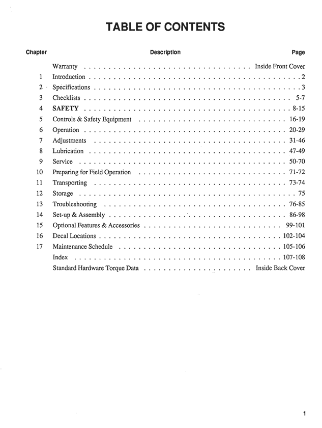 GEHL 860, 865 Forage Harvester Owner's Operator Manual PDF
