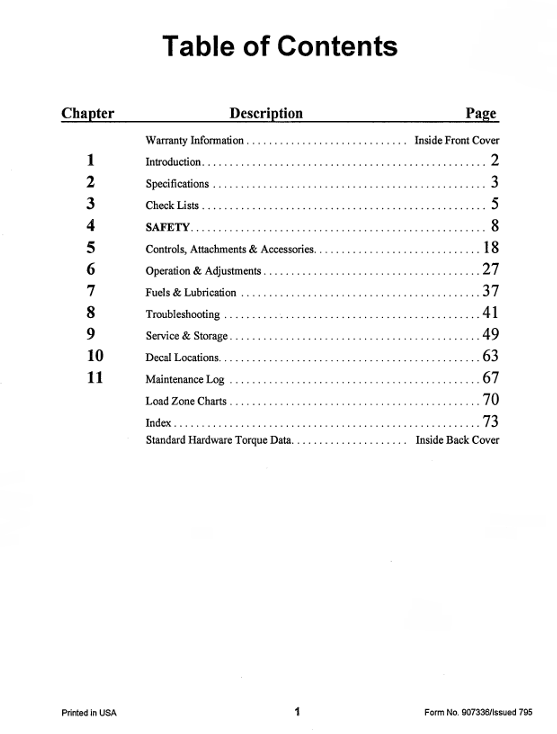 GEHL 883 Dynalift Forklift Operator's Manual 907336 – Instant PDF Access