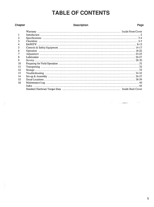 GEHL 970 Forage Box Operation & Maintenance Manual 904475