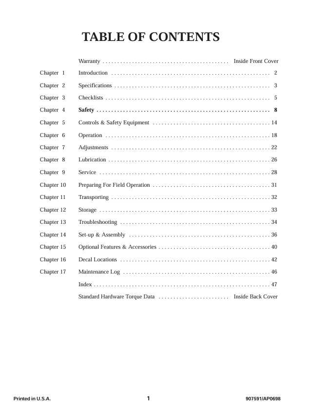 GEHL 980 Forage Box Owner & Operator Manual 907591 PDF