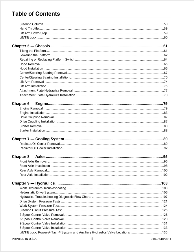 GEHL AL 440 AL 540 Workshop Service Manual 918275 – PDF