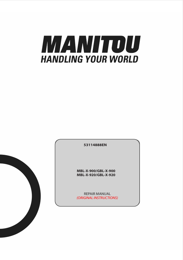 GEHL Backhoe Loader MBL-X-900 MBL-X-920 Repair Manual PDF