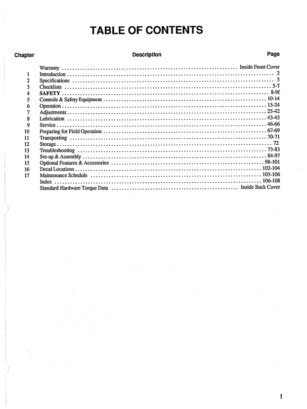 GEHL CB860 Forage Harvester Owners Operator Manual PDF