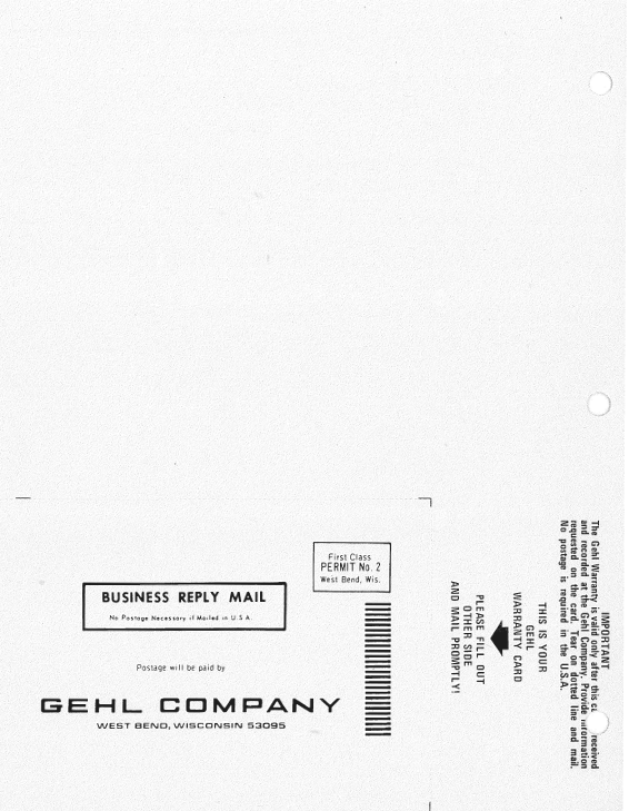 GEHL CB 400 Agricultural Forage Harvester Manual 901557 PDF