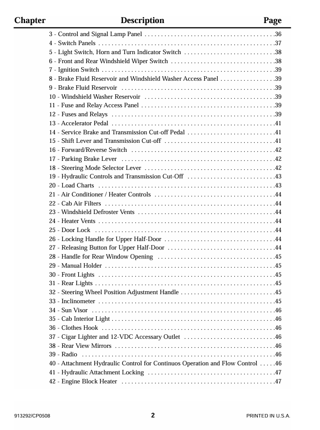 GEHL CT7-23 Telescopic Handler Operator Guide Manual 913292 PDF