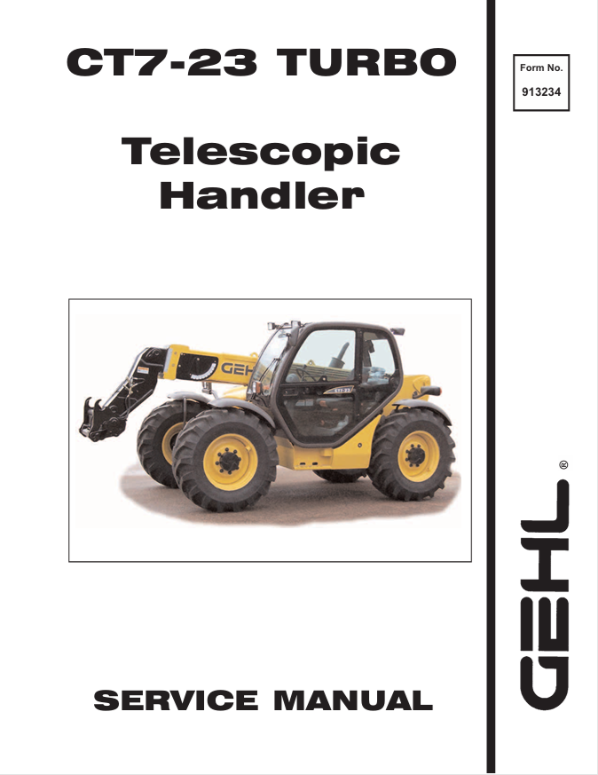 GEHL CT7-23 Turbo Telehandler Service Manual 913234 PDF