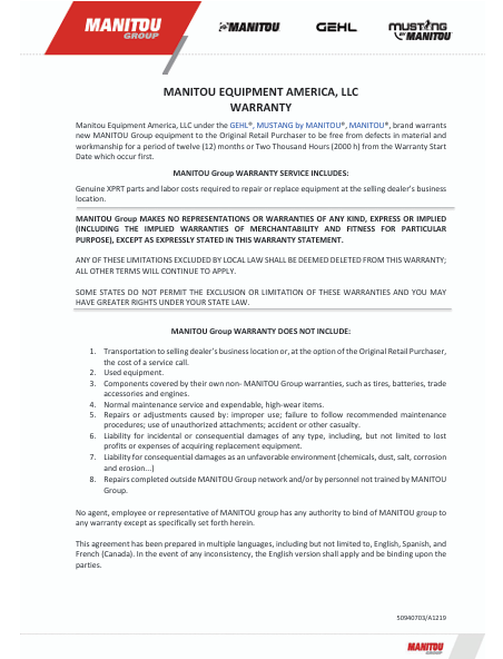 GEHL Compact Track Loader RT185 RT215 RT255 Manual PDF