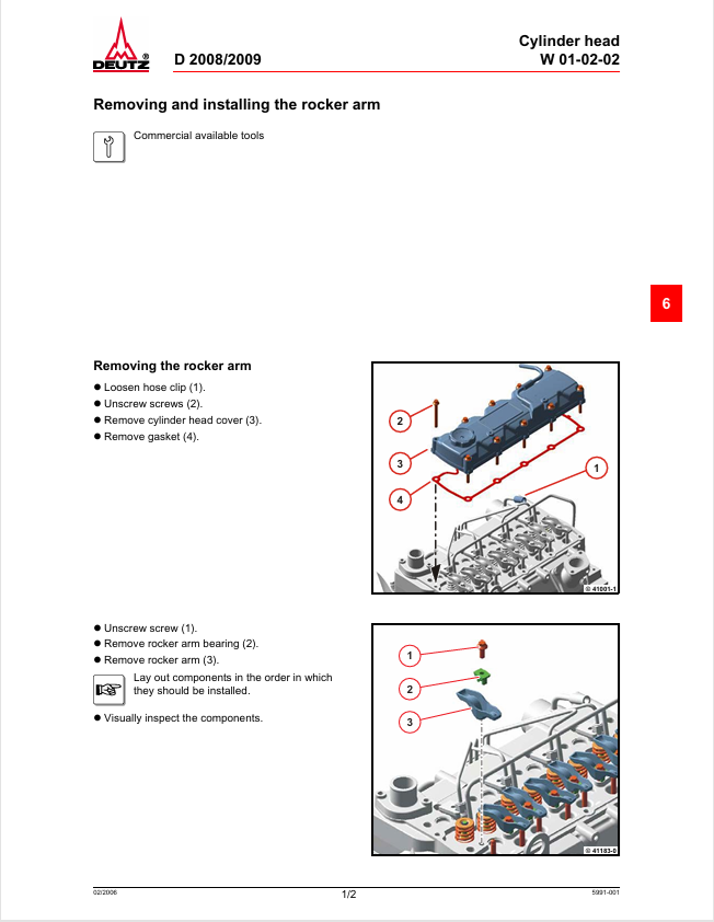 GEHL Deutz D2008 D2009 Workshop & Repair Manual 913305 PDF