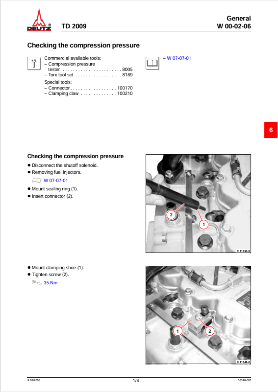 GEHL Deutz D 2009 & TD 2009 Competence Level 3 Repair Manual