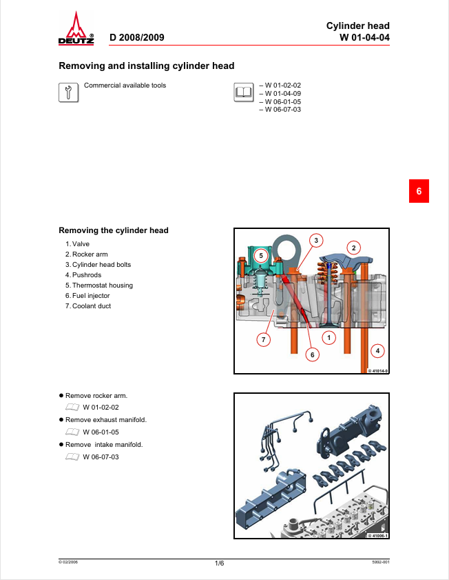 GEHL Deutz Engine & Mustang 519 Workshop Manual 913305