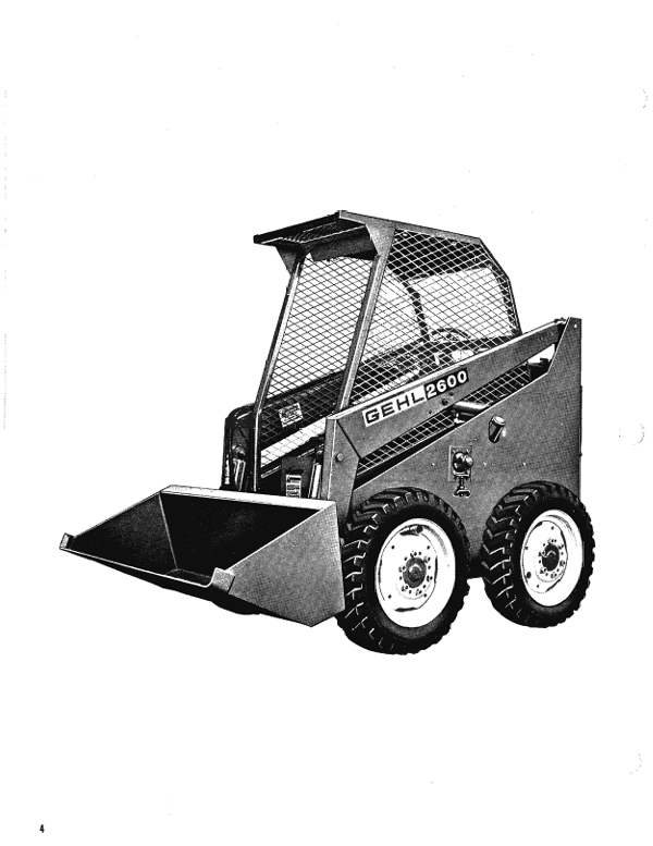 GEHL HL 2600 Loader Operation and Maintenance Manual PDF