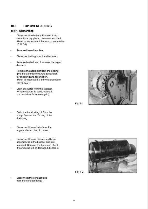 GEHL Kirloskar Engine 4R1040 Repair & Maintenance Manual