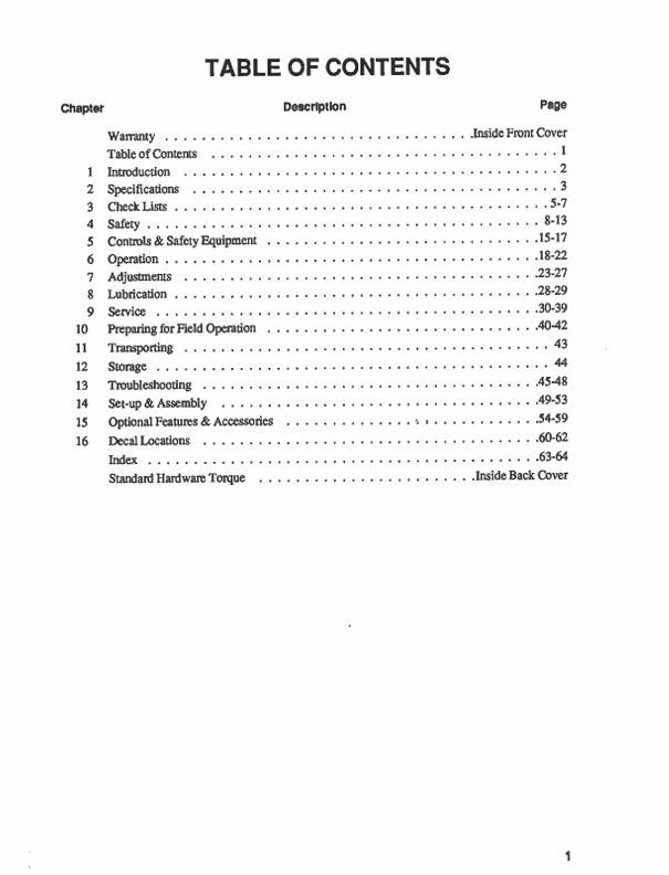 GEHL MC2240 MC2270 Mower Conditioner Operation Manual PDF
