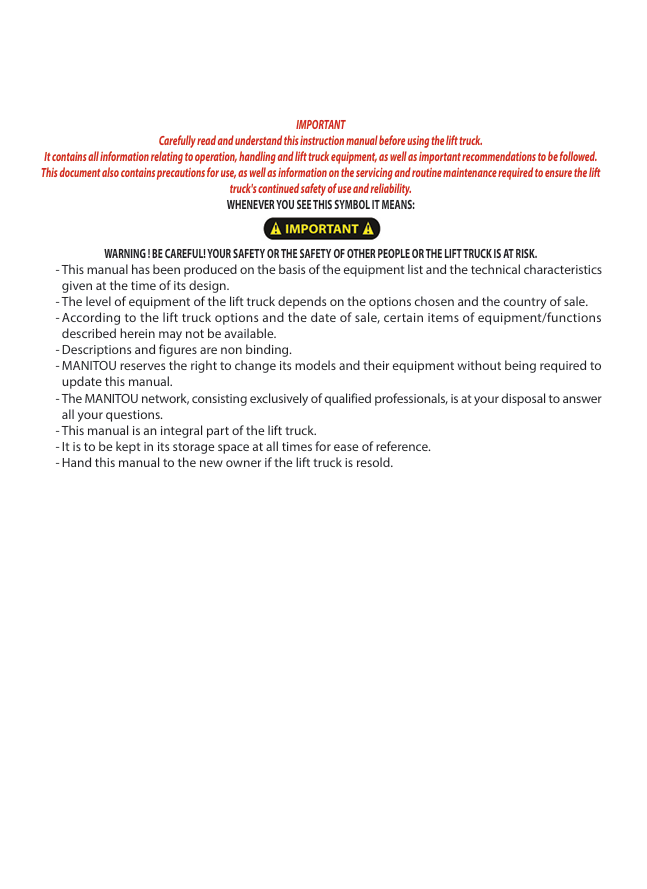 GEHL MXT 840 P Telehandler Operator Manual 53109859 PDF