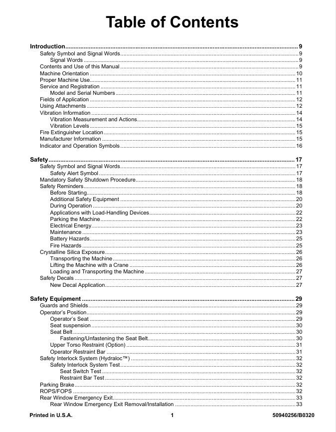 GEHL & Mustang Skid Steer Loader Repair Service Manual 50940256 PDF