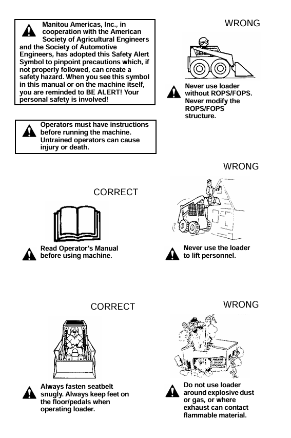 GEHL POWER2 SL4640E SL5240E Operator Manual 50950012 Download