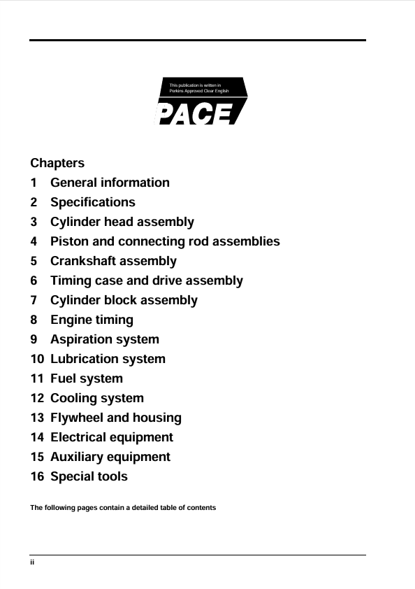 GEHL Perkins 1100 Series Engine Service & Repair Manual