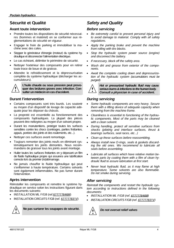 GEHL Poclain Hydraulic Motor Manual 917120 PDF