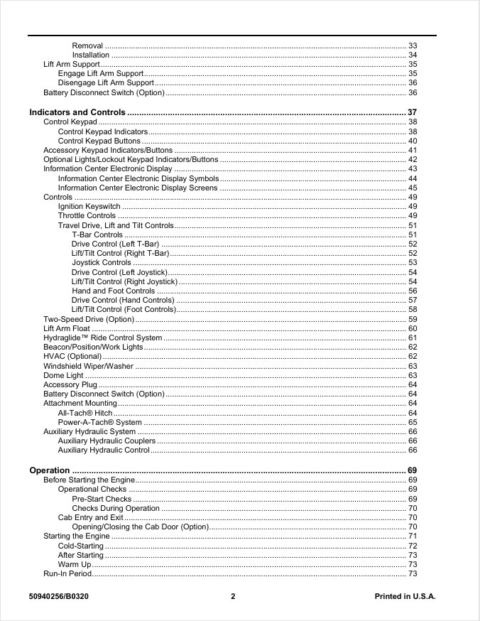 GEHL R-Series & Mustang R/NXT2 Skid Steer Service Manual PDF
