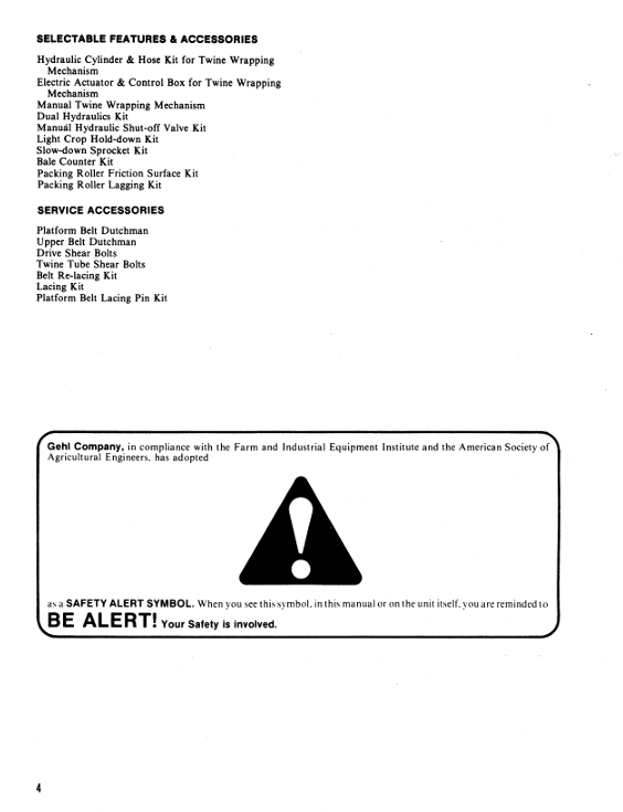 GEHL RB 1600 Agricultural Baler Manual 902347 PDF Download