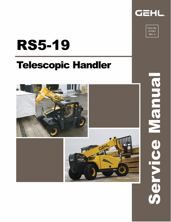 GEHL RS5-19 Telescopic Handler Service Manual 913301 PDF