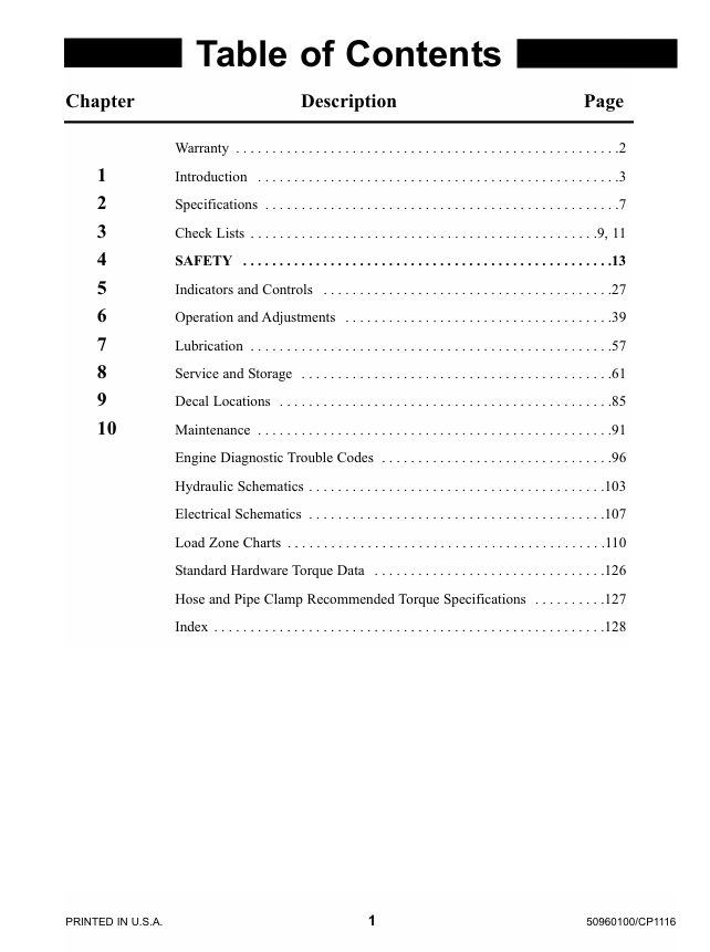 GEHL RS6-42, RS8-42/44, RS9-50, RS10-44/55 Operator Manual PDF