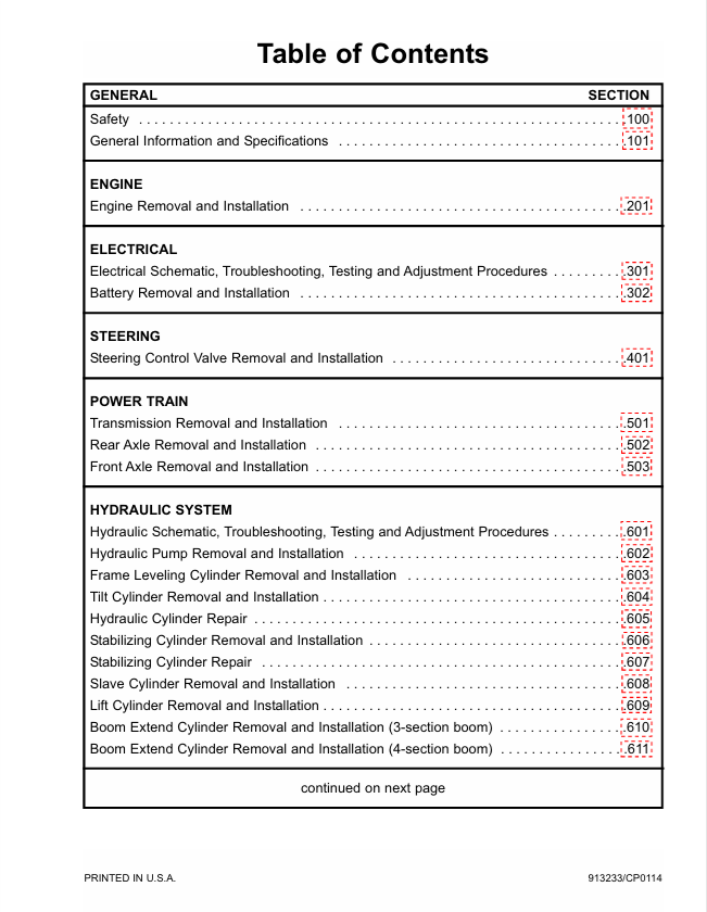 GEHL RS6-42, RS8-42 & RS8-44 Service Manual PDF