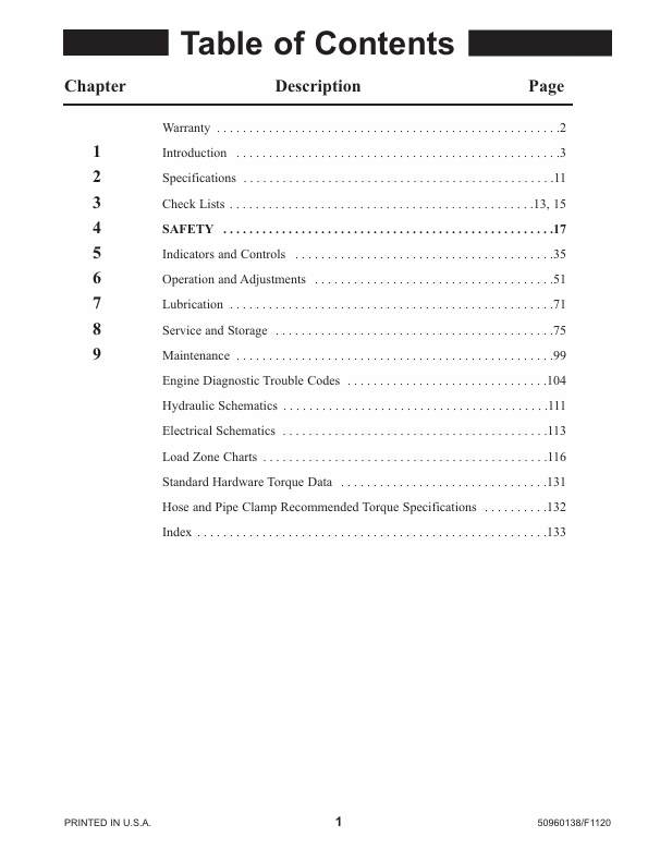 GEHL RS Series Mark 74 Operator Manual 50960138 PDF