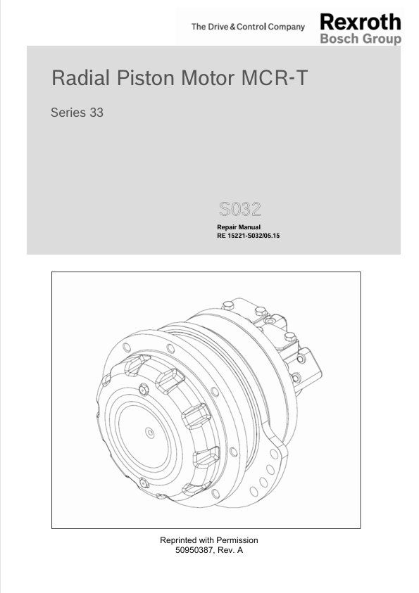 GEHL Rexroth Series 33 S032 MCR-T Repair Manual 50950387 PDF