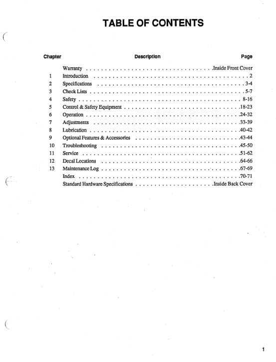 GEHL SL3515 & 3615 Skid Loader Owner's Manual 904983 PDF