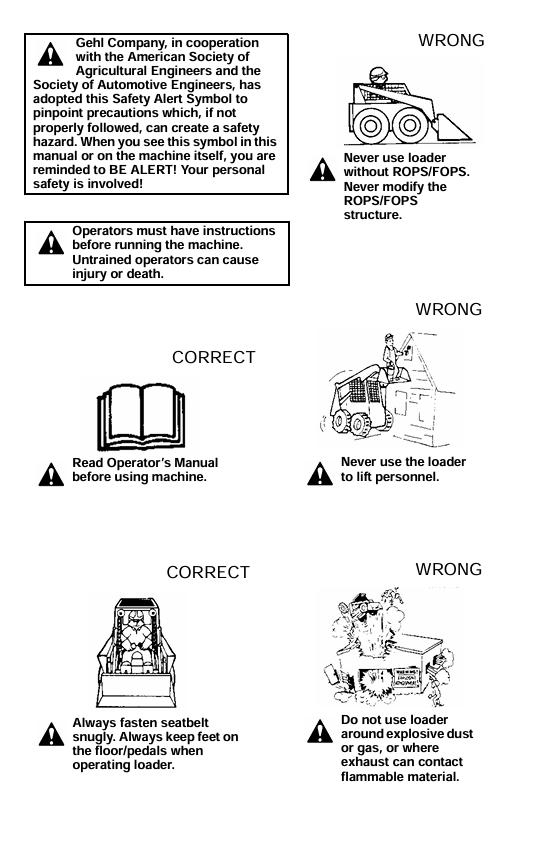 GEHL SL4640E, SL4840E, SL5640E & SL6640E Manual PDF Download