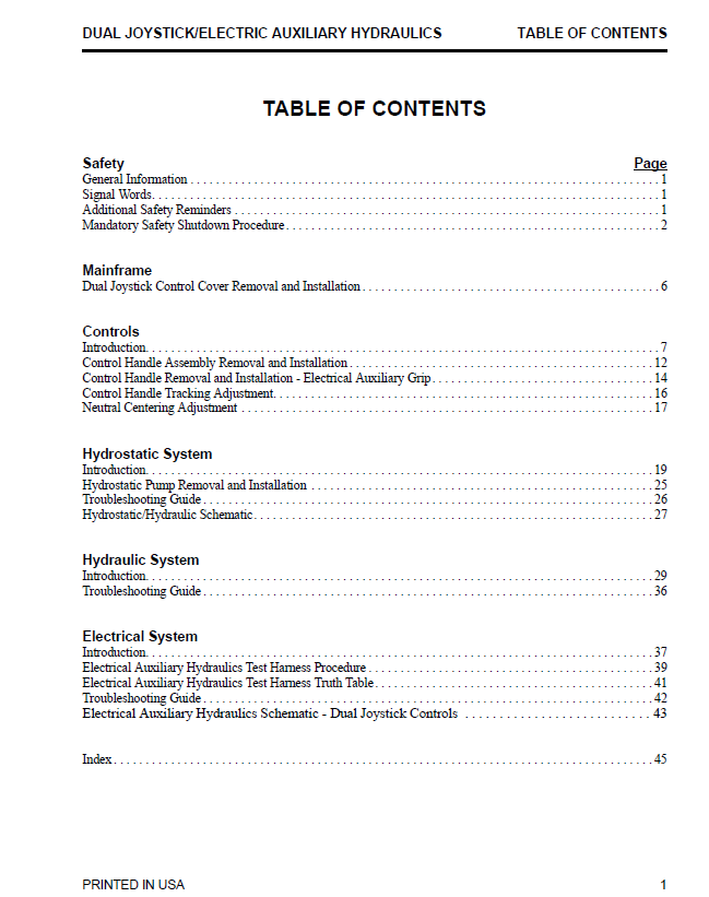 GEHL SL Series Skid Steer Loader Repair Manual PDF 917231 Download
