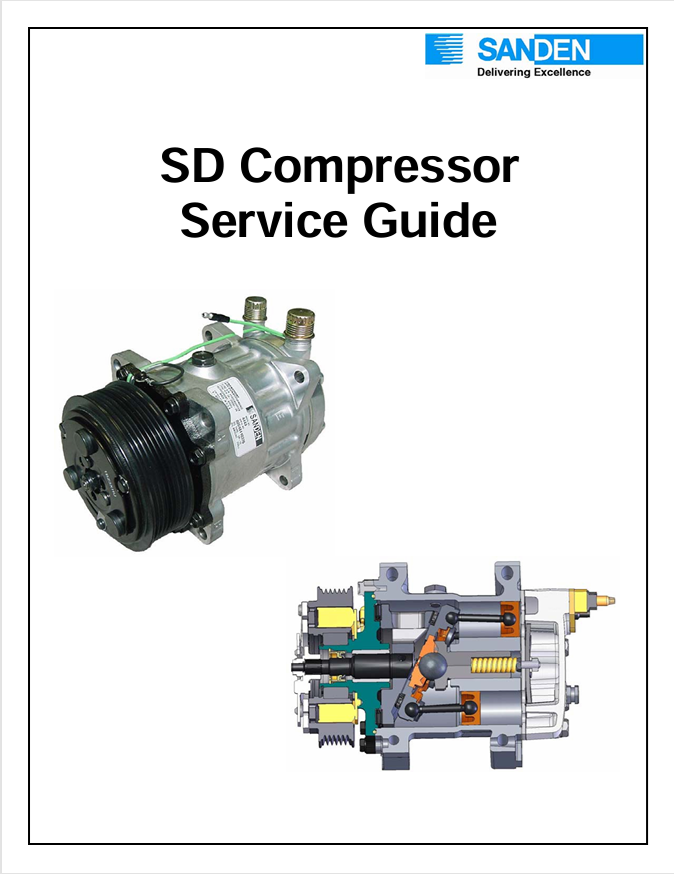 GEHL Sanden SD Compressor Guide Service Manual PDF Download