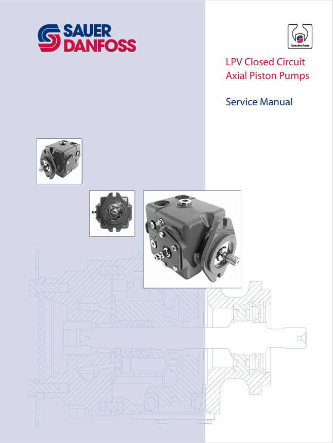 GEHL Sauer Danfoss LPV Axial Piston Pump Service Manual 917452