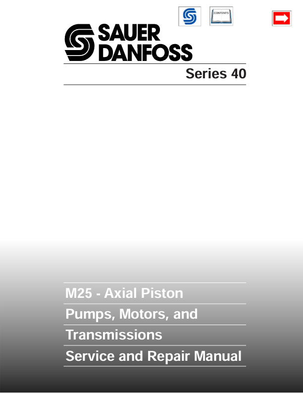 GEHL Sauer Danfoss Series 40 M25 Service & Repair Manual 915182 PDF
