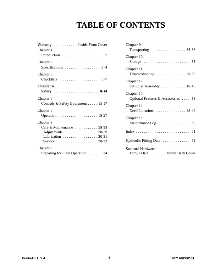 GEHL Scavenger 1309 1312 1315 1322 Operator Manual PDF Download