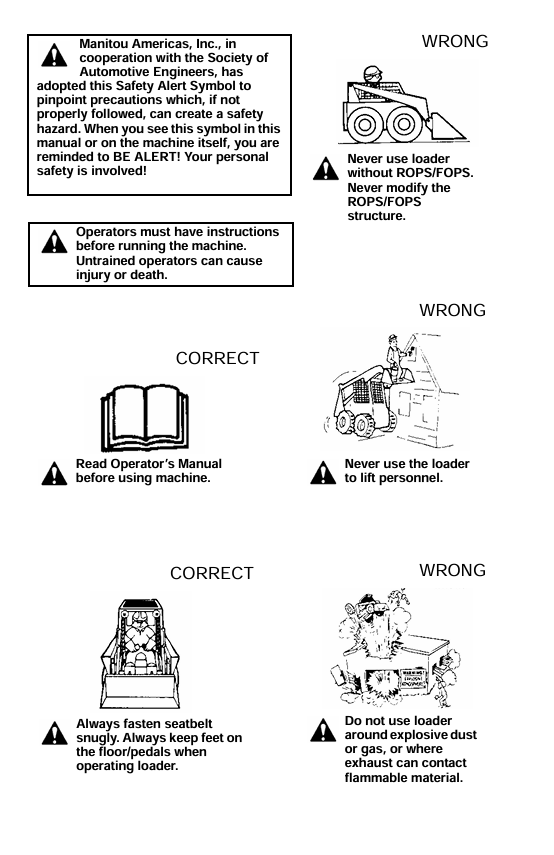 GEHL Skid-Steer Loader SL5640 and SL6640E Operator Manual PDF