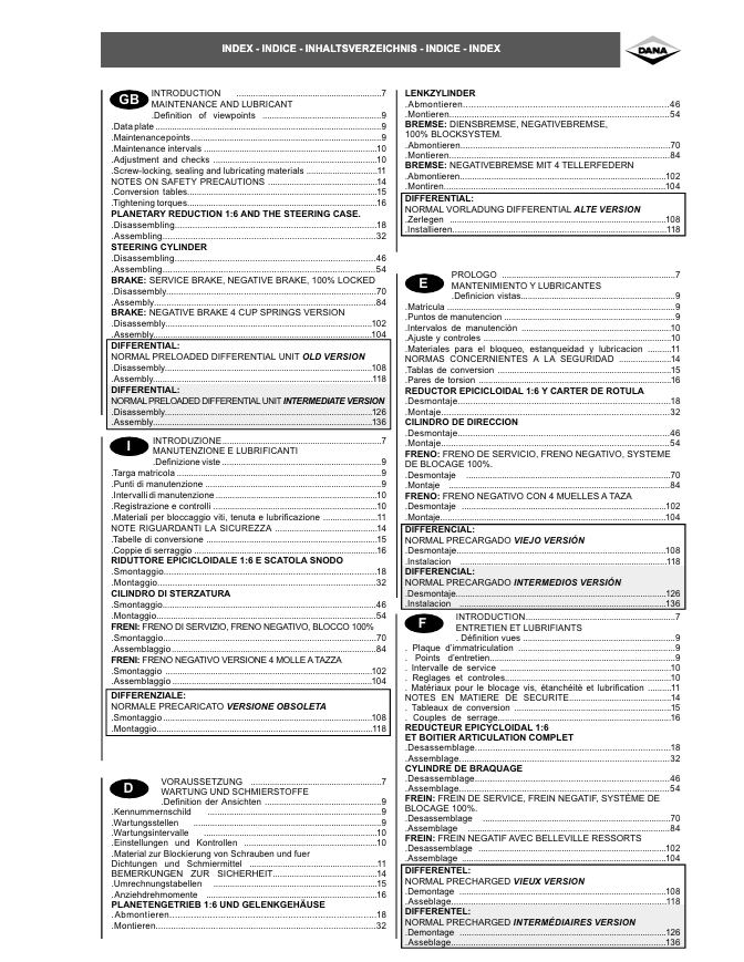 GEHL Spicer 211S40 RS5-19 Axle Repair Manual PDF