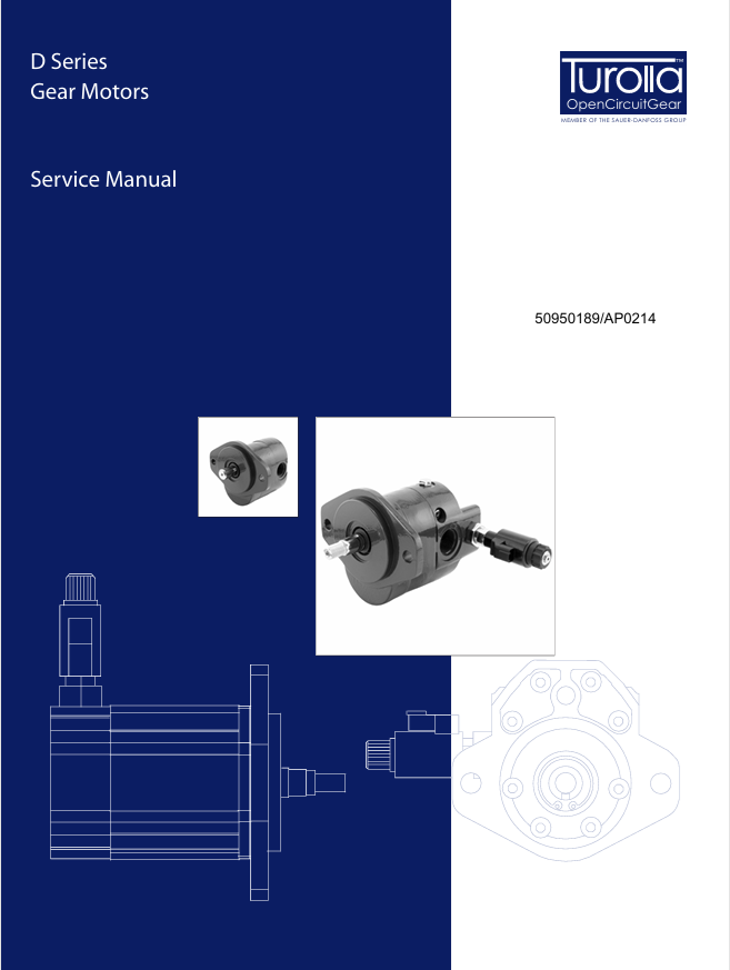GEHL Turolla D Series Gear Motor Service Manual 50950189 PDF