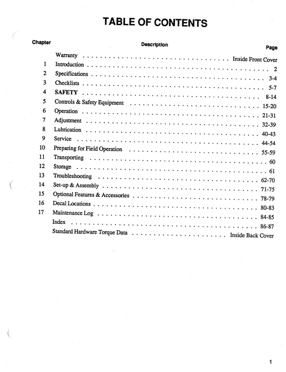 GEHL Variable Chamber Round Baler 1470 & 1870 Manual PDF