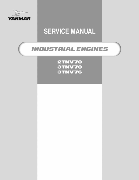 GEHL YANMAR 2TNV70, 3TNV70, 3TNV76 Industrial Engine Service Manual PDF