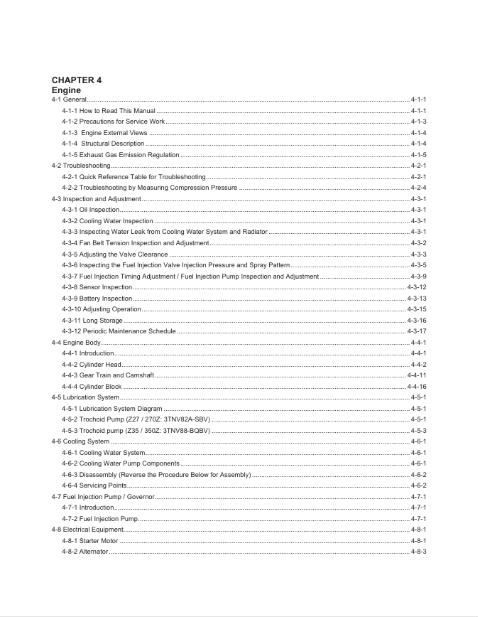 GEHL Z27, 270Z, Z35 & 350Z Compact Excavator Repair Manual PDF 50940109