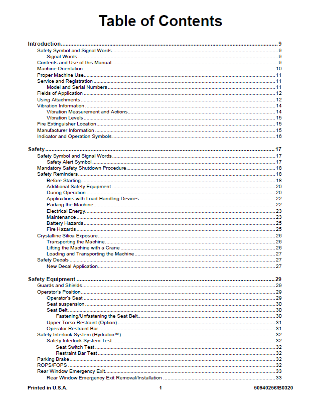 GEHL and Mustang Skid Steer Loader Repair Manual 50940256 – R Series PDF